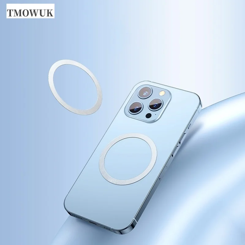 For IPhone 8 11 12 X XR Pro Max Plus Mini For Magsafe - Easy - To - Install Metal Plate Ring Sticker For Wireless Charging