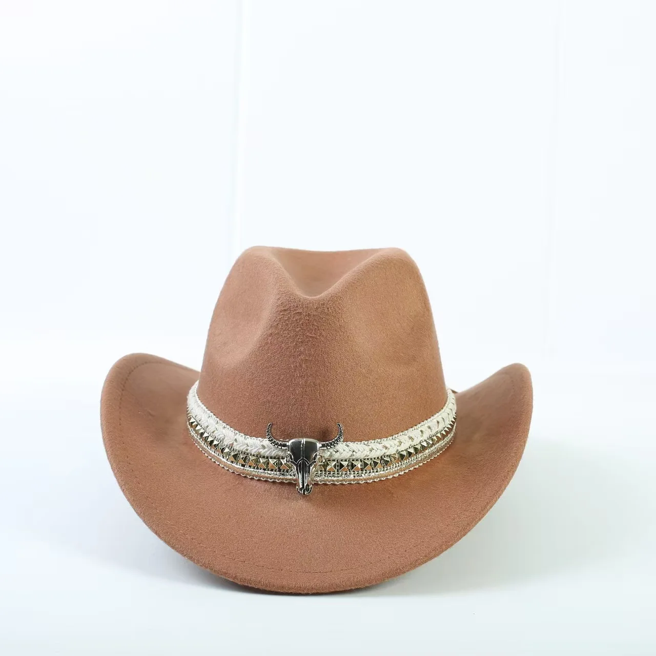 2026 1 Stück Neuer Herzförmiger Cowboy-Kopfschmuck Filzhut Neuer Outdoor-Hut für Männer und Frauen Ritterhut – Detail 18