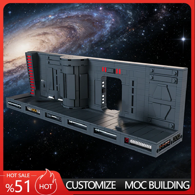 

Набор для сборки модульной модели «Звездная космическая крепость» (1065 деталей), конструктор MOC, развивающая игрушка для детей, подарок на Рождество