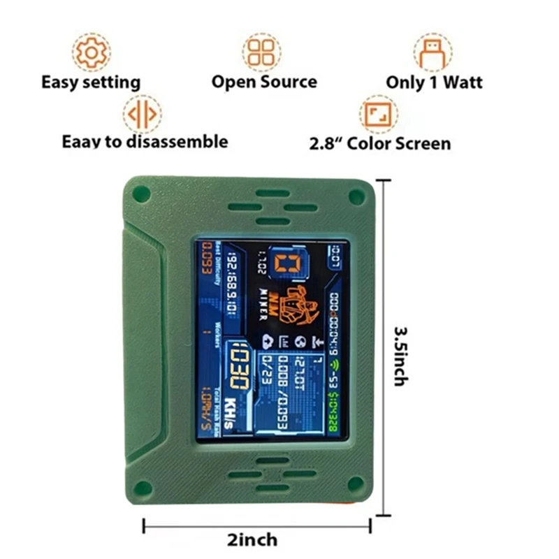 AC88 BTC for Solo Miner 1030Kh/S NerdMinerV2 for NMMiner 2.8