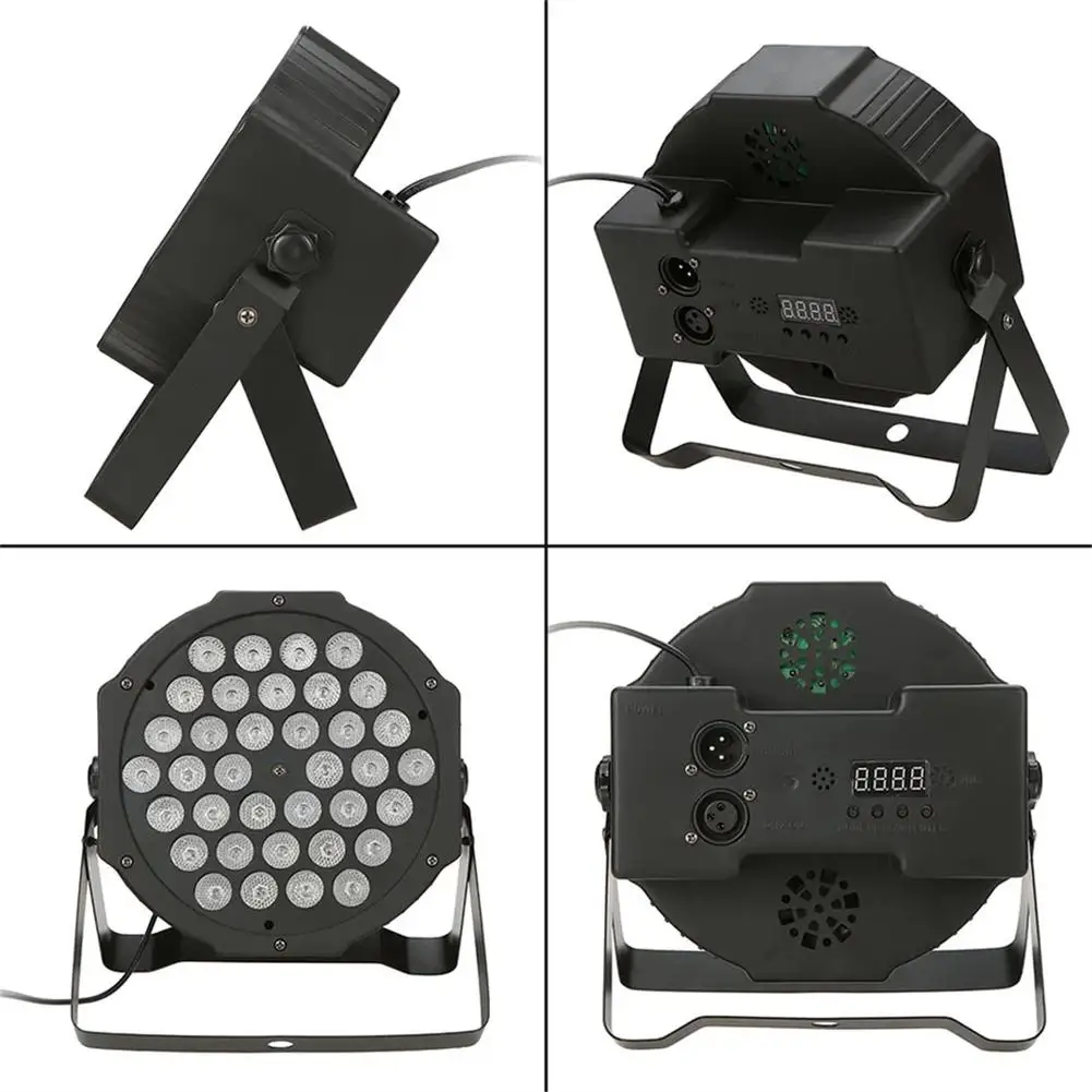 36led RGBW Stage Flat Par Lighting Effect Dmx 5 Mode 512 Stage Show Lights High-power Uv Lamp For Disco Bar Club