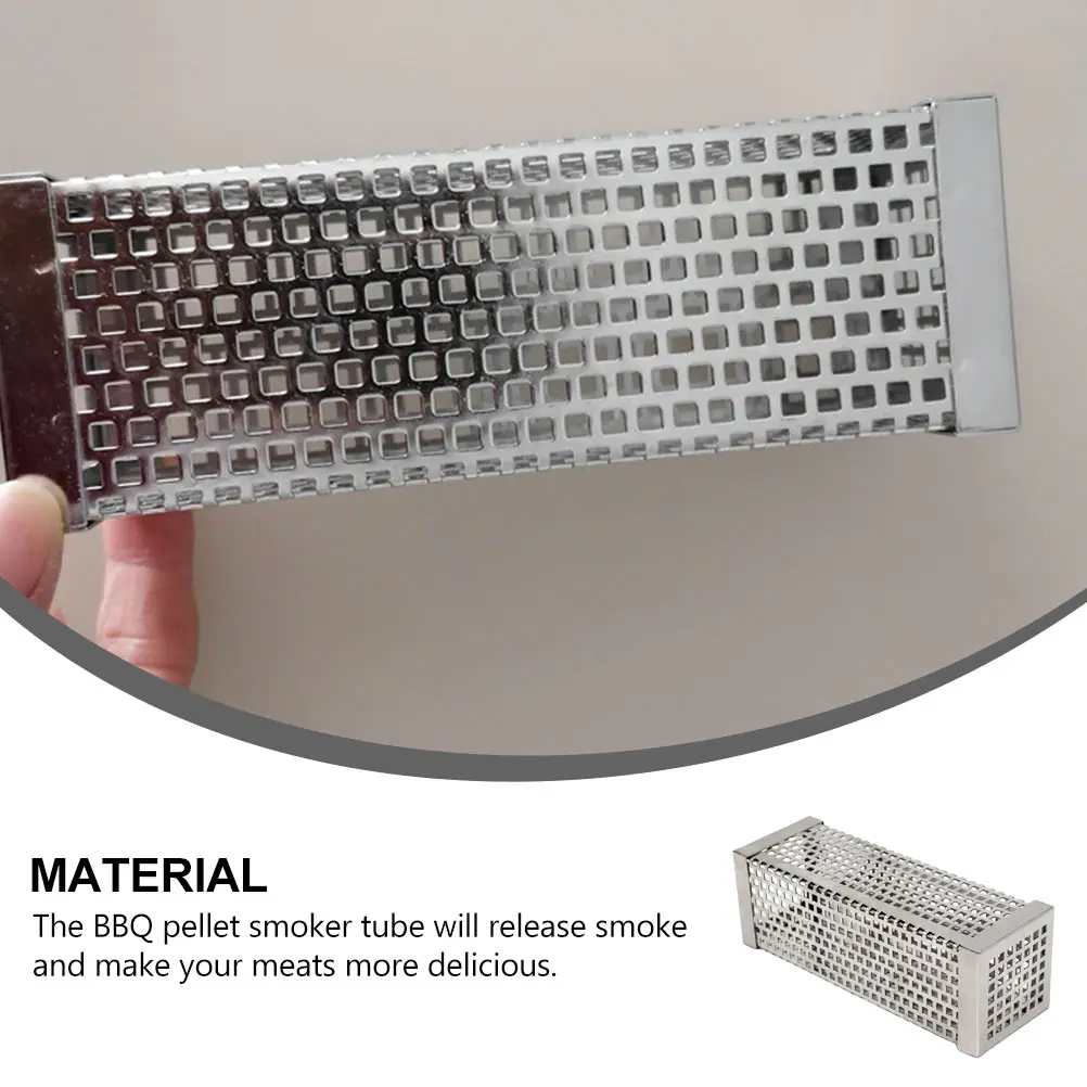 

6 Inch Stainless Steel Bbq Smoker Tube Pellet Grill Accessory for Smoking Ribs Pork Lamb Bacon Nuts Fruit Vegetables