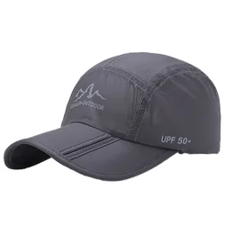 Gorra de senderismo plegable ultrafina de secado rápido para hombres y mujeres, sombrilla de verano, protección solar de viaje, sombreros de red de montaña plegables, nuevo