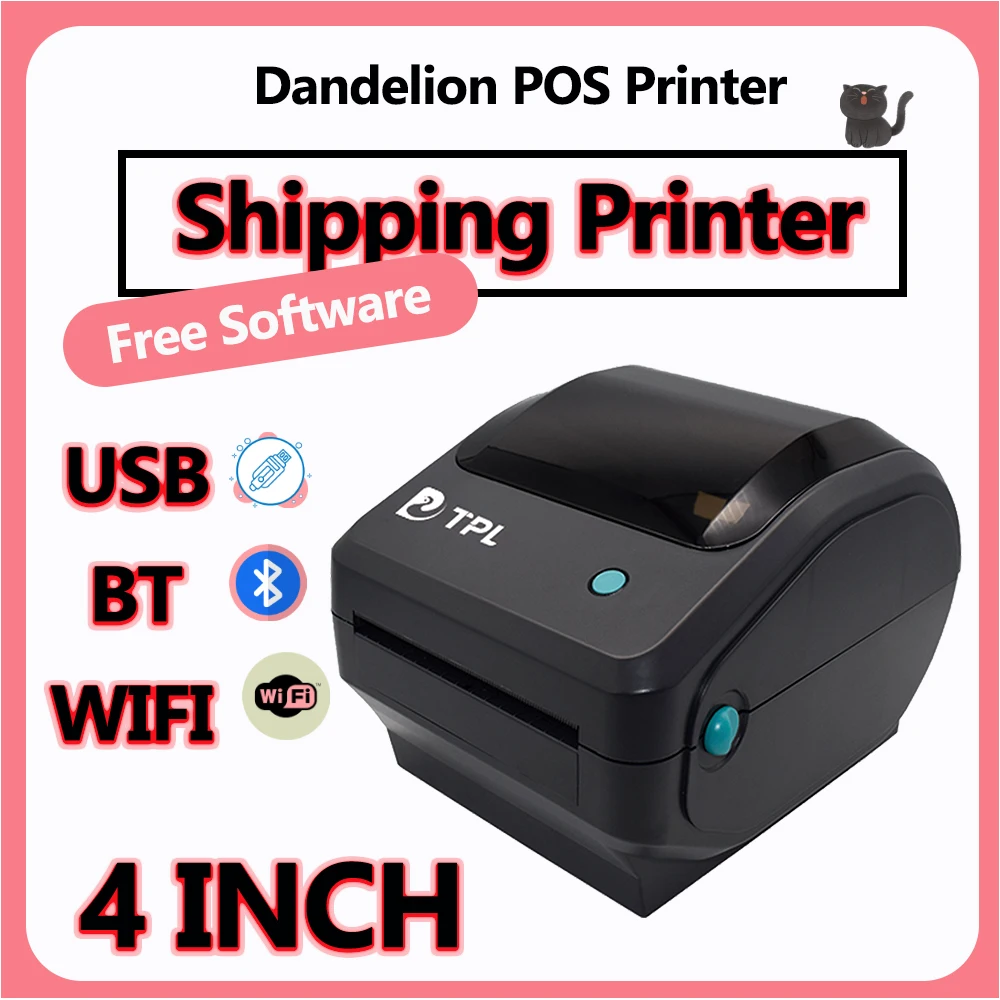 

AWB термопринтер для наклеек, высокоскоростной WIFI USB-принтер для доставки этикеток 4*6, термопринтер Europe Express, 4-дюймовый принтер Waybill