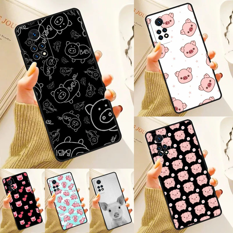 

cute pig Case For Samsung Galaxy S24 Plus S23 S20 S21FE Lite S22 Ultra Note 20 S8 S9 S10 Phone Coque