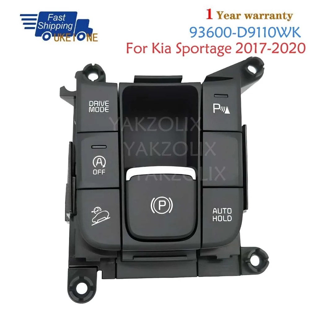 Electronic Parking Brake Switch Handbrake Button For Kia Sportage 2017 2018 2019 2020 93600-D9110WK Car Accessories