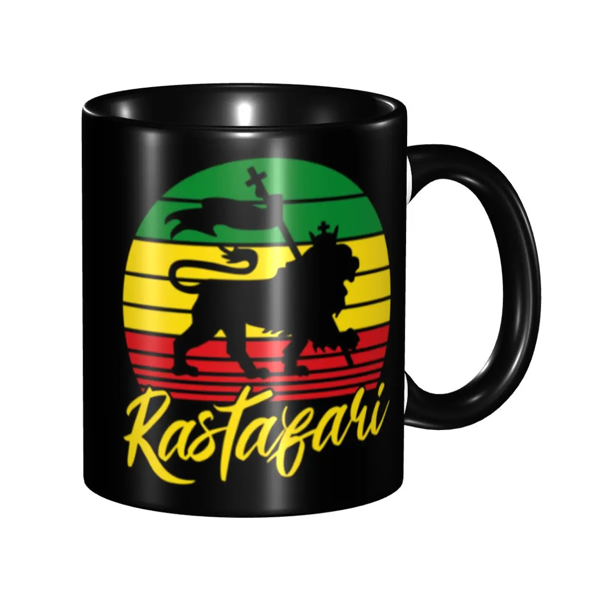 Personalisierte Löwe von Juda Rasta Jamaican Reggae Tasse DIY Keramik Milch Tee Kaffeebecher