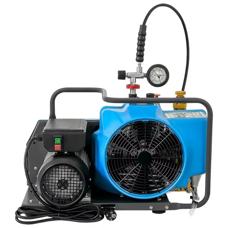 100L 3Cylinder Auto Stop 4500psi 30mpa 300bar High Pressure 220V 380V 460V Swimming Scuba Diving Breathing Air Compressor
