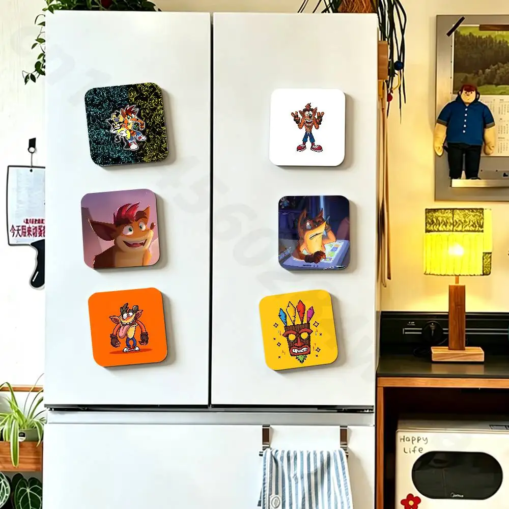 Naughty About Time Crash Fridge Magnet Personalized Magnetic Durable Plastic Square Picture Surface Fridge Magnets