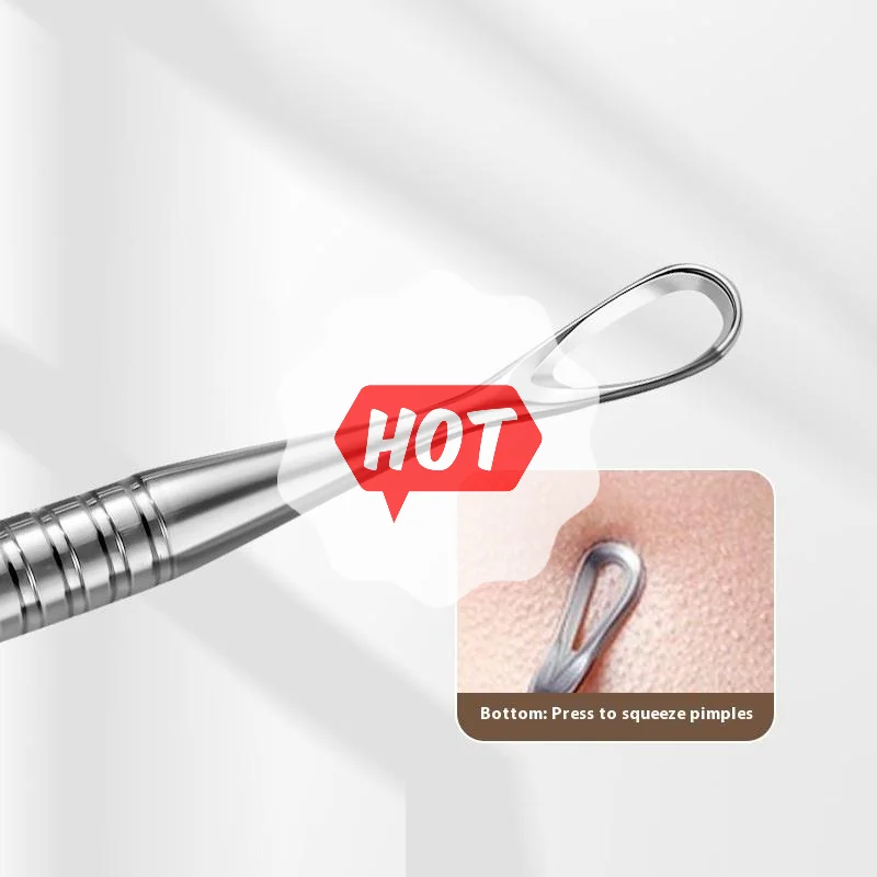 Pince à points noirs pour boutons cellulaires Ultra-fins, pour Salon de beauté professionnel, élimine les particules d'acné, outil d'aiguille, outils de beauté