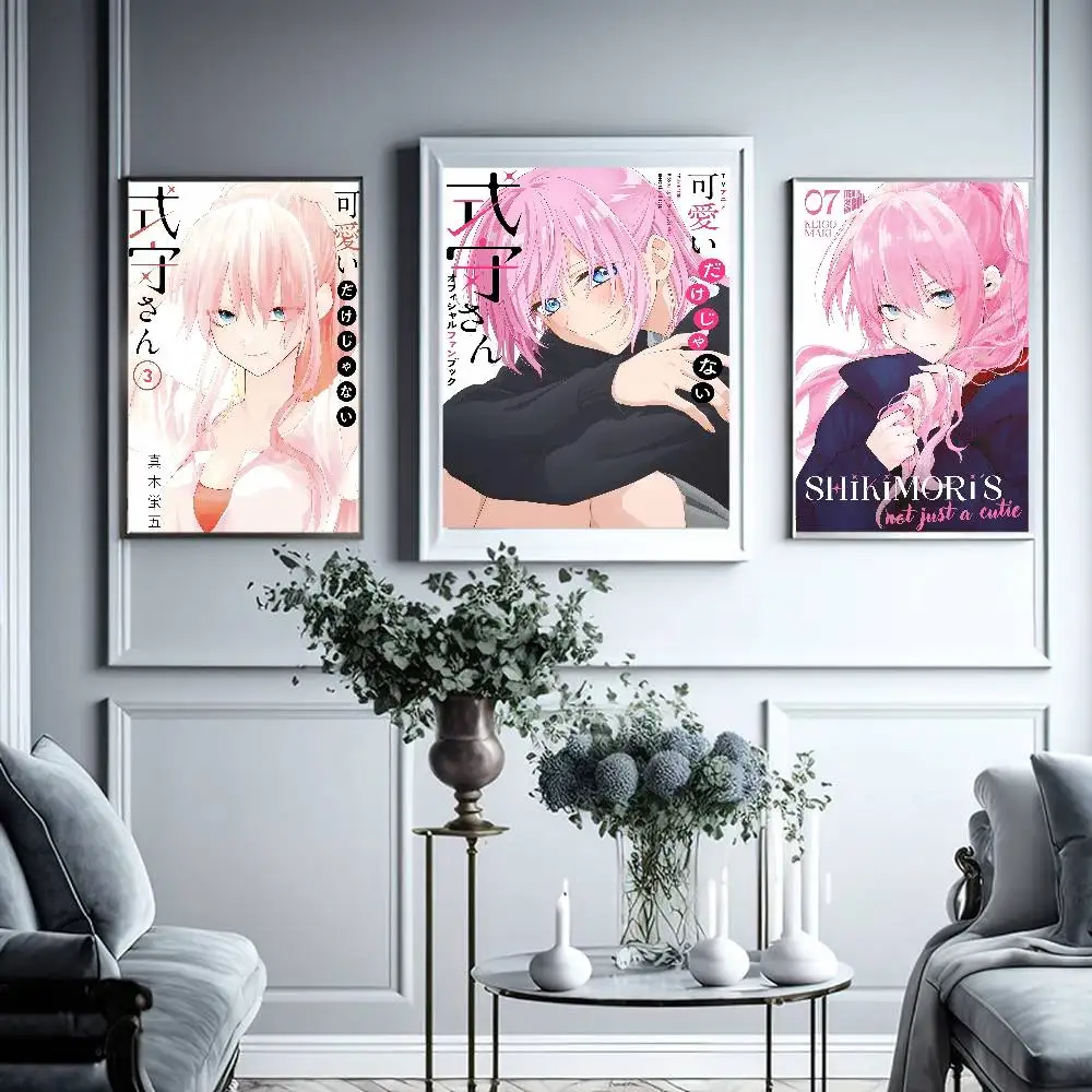 أنيمي Kawaii الوردي فتاة Shikimoris ليس مجرد كتي أنيمي الملصقات لزجة خمر غرفة المنزل بار مقهى ديكور Kawaii غرفة ديكور