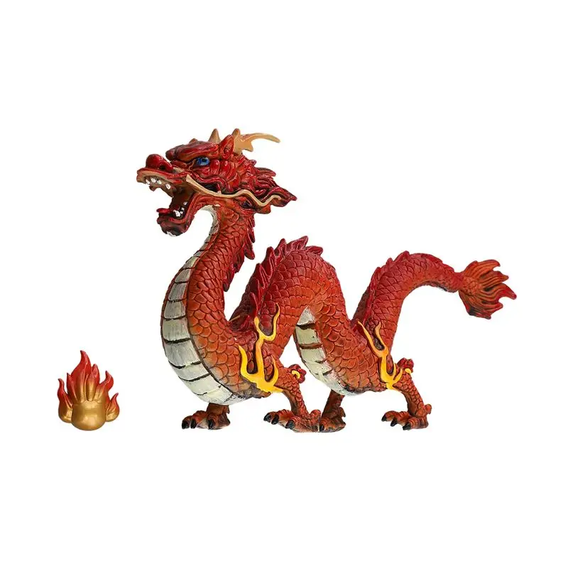 Estatua de Dragón ABNM, Estatua de Dragón Chino, Regalo de Año Nuevo Chino 2024, Figura de Animales, Escultura del Zodiaco Chino de la Suerte