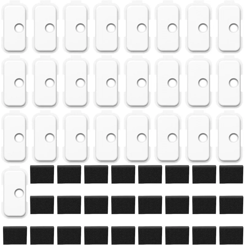 【25-Count Pet Water Filter Cotton Set】Cat Fountain Replacement Cartridges with Activated Carbon & Foam, Multi-Layer Filtration