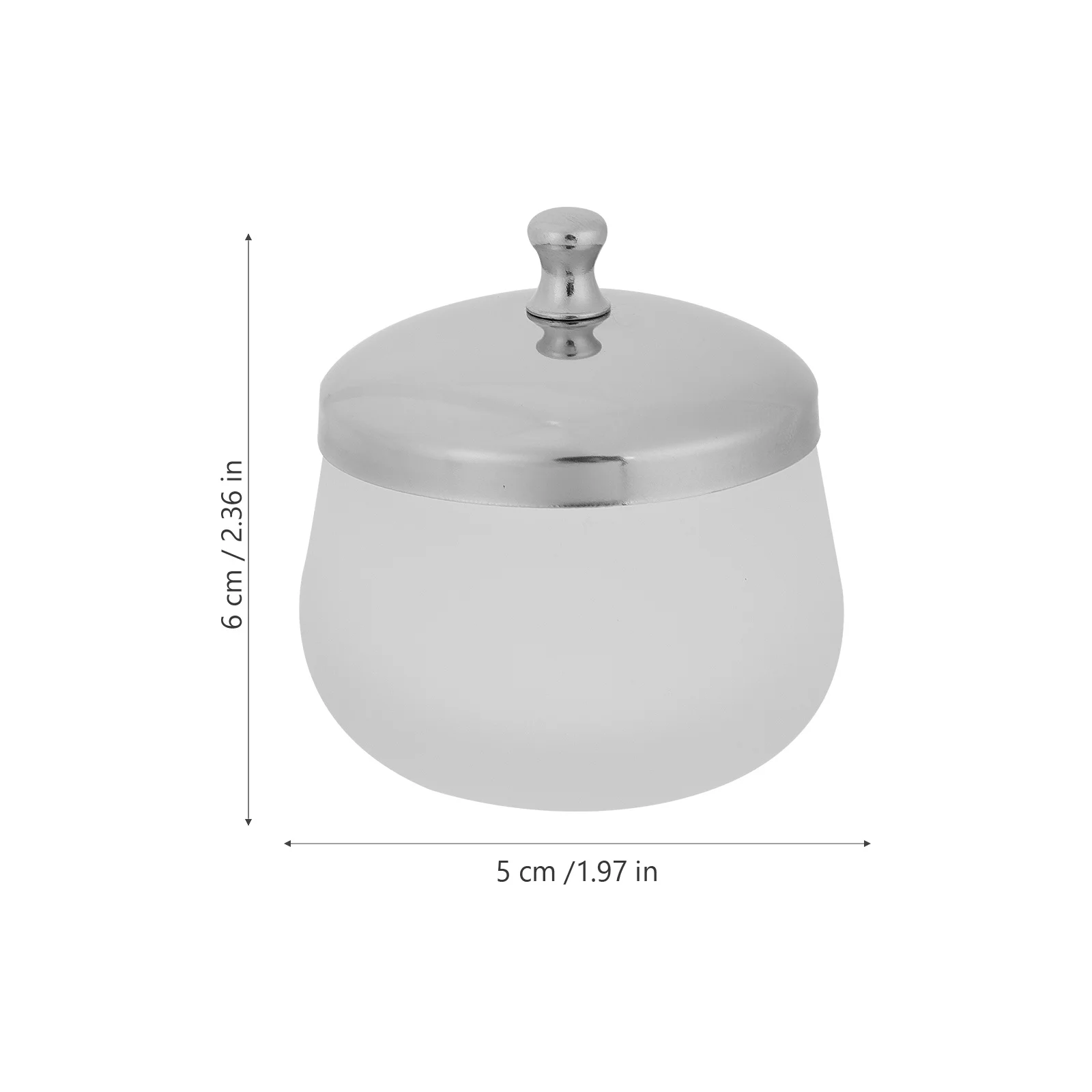 2 個の高品質ガラスネイルアートボウルポータブルダッペンディッシュアクリル液体パウダーアクリル液体ダッペンディッシュ用