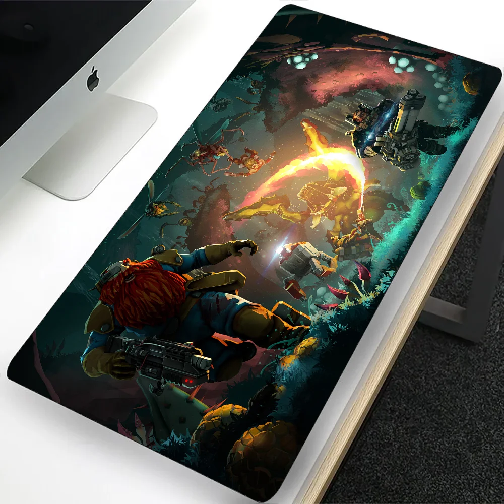 Tapis de souris de jeu deep rock galactic, grand format média, pour ordinateur portable et de bureau