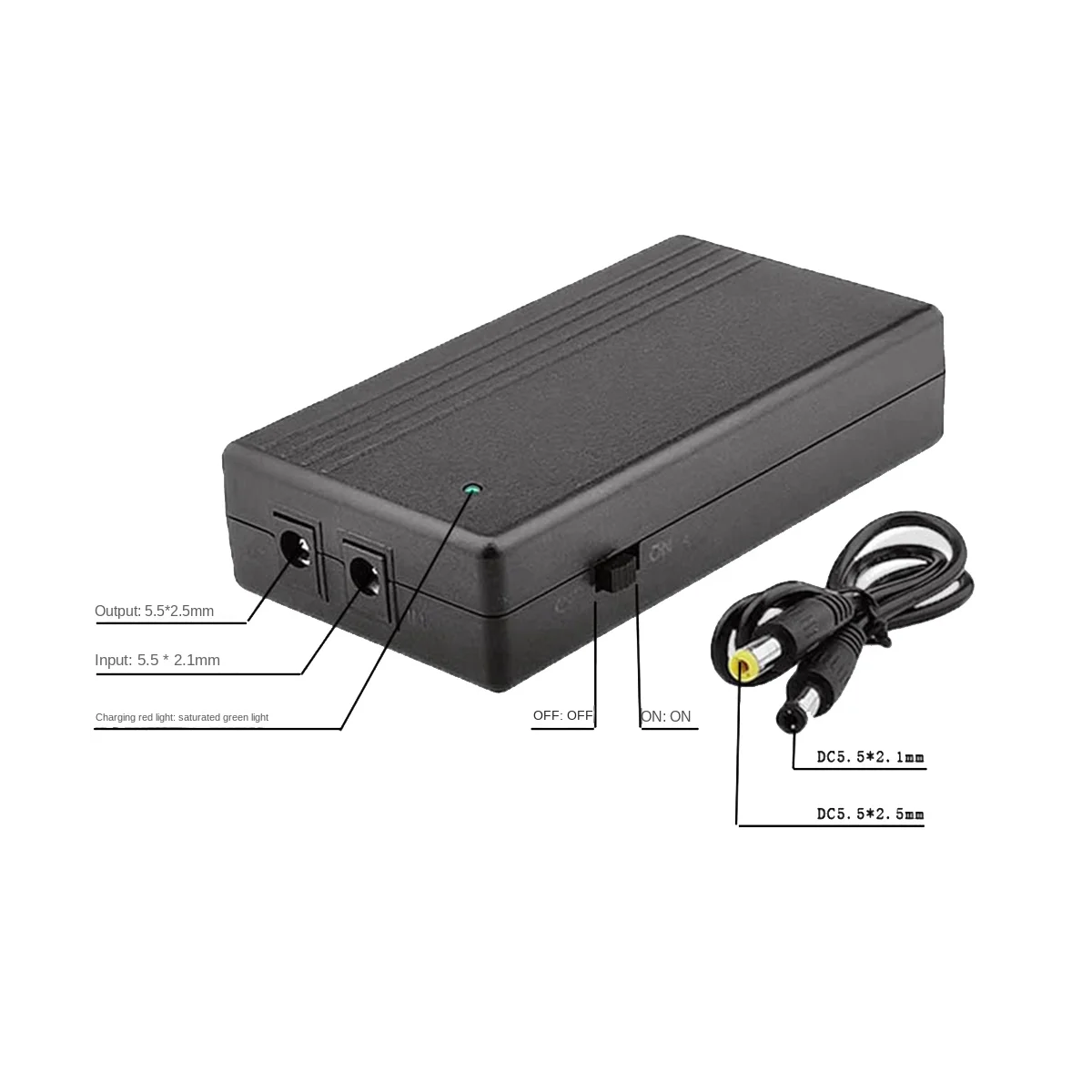 5V 2A Uninterruptible Power Supply Mini UPS 4000MAh Battery Backup for CCTV&WiFi Router Emergency Supply