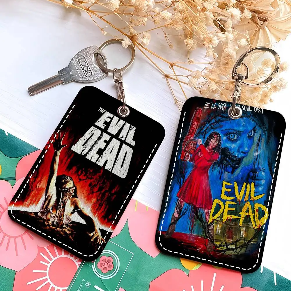 Classic Horror Movie Art The Evil Dead Fashion Leather Card Wallet Slim ID Protector for Office and School