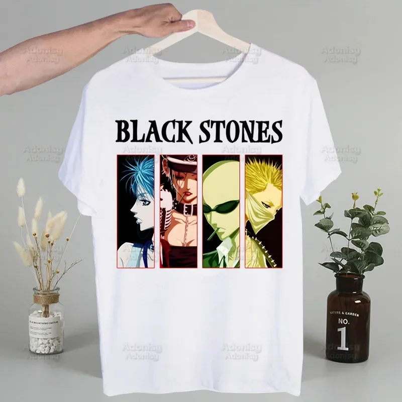 Nana Anime Black Stones NANA Osaki Vintage T Shirts print O-Neck Short Sleeve Regular Mens Heigh Quality Men Hip-Hop t Shirt