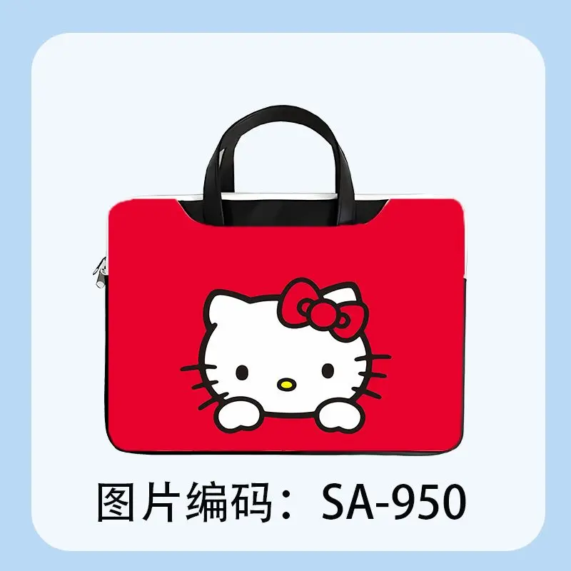 

Sanrio Hello Kitty Laptop Bag Cute Large Capacity Tablet Organizer Cartoon Handbag Laptop Case 13/14/15/16/17in Briefcase gift