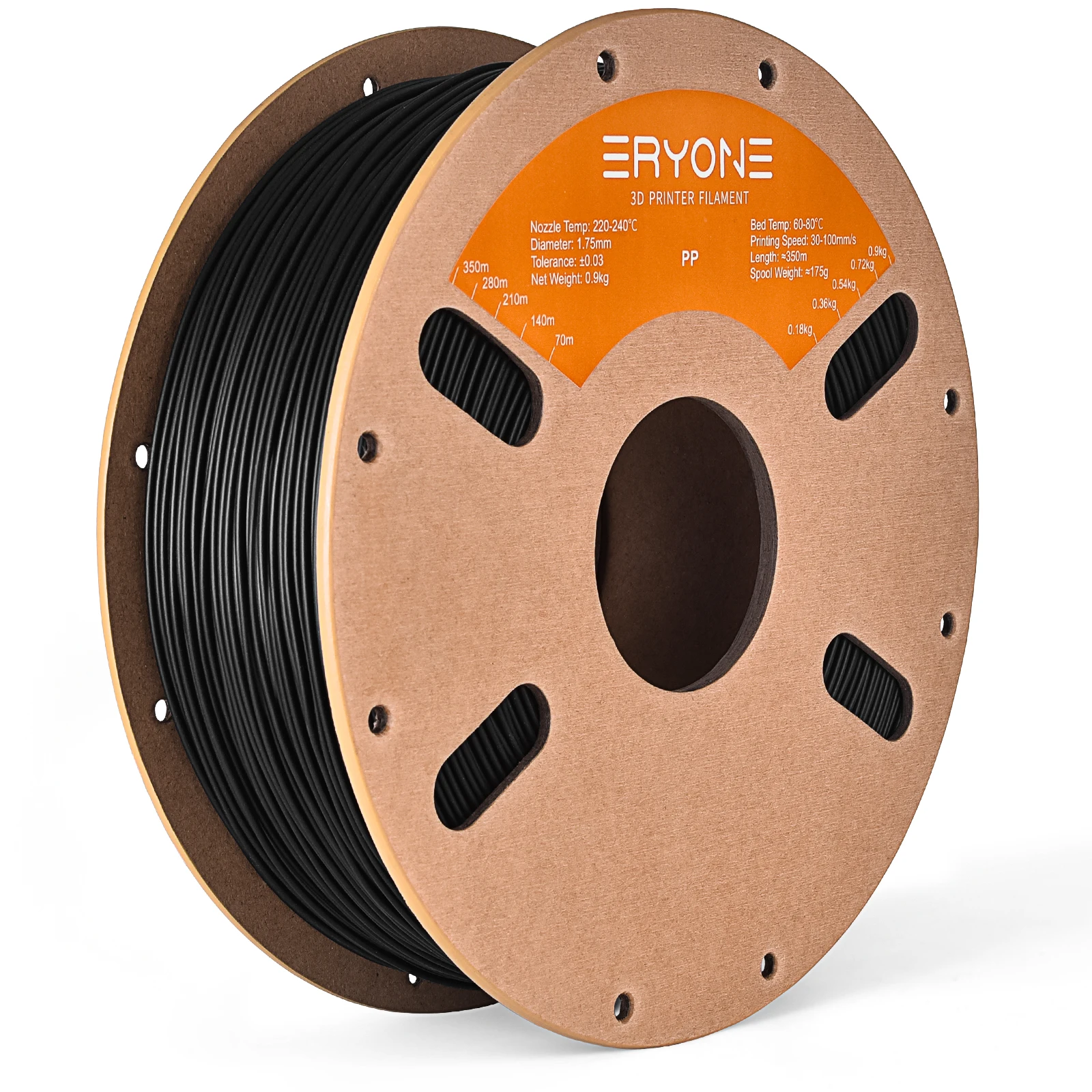 Eryone PP Koolstofvezel 0,7 kg/PP 0,9 kg Premium Filament 3D FDM Print, Veilig Materiaal PP, pp koolstofvezel/pp filament