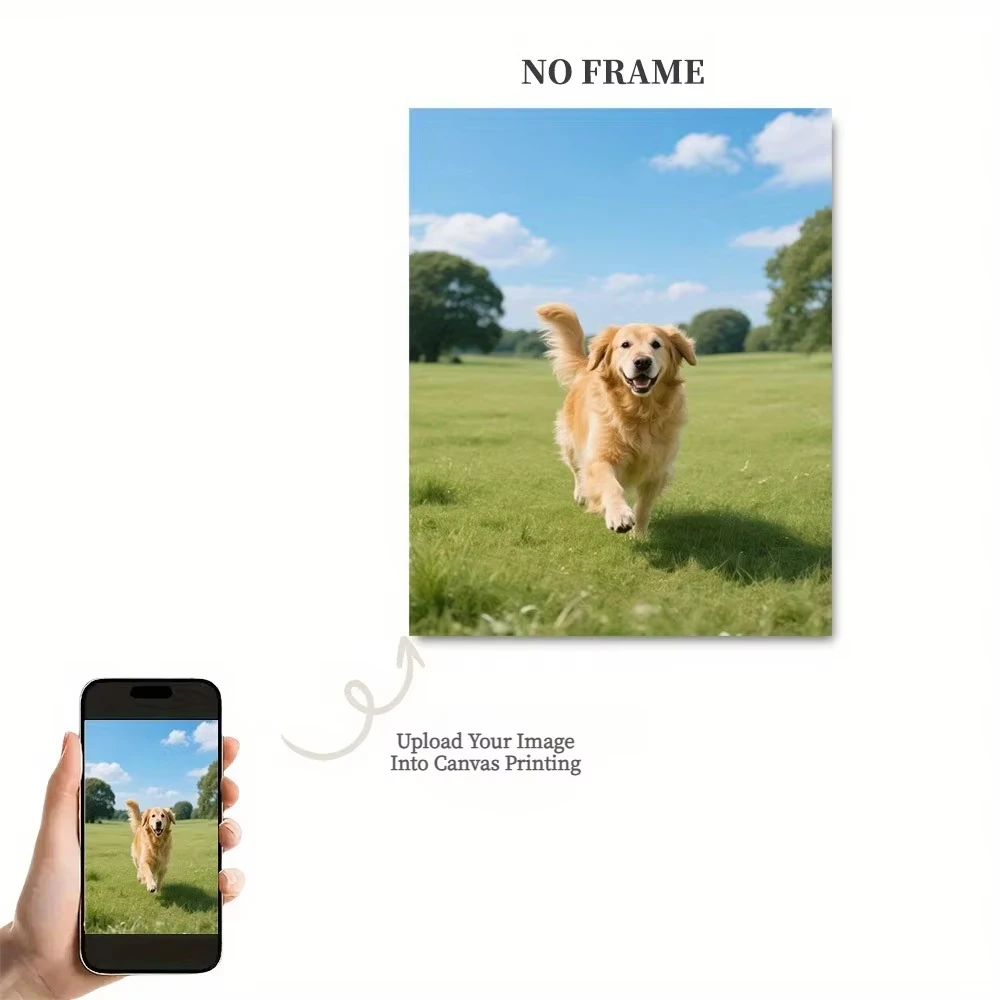 Custom Canvas Print with Your Photo - Personalized Frameless Canvas Printing - Perfect for Home Decor, and All-Season Gifts