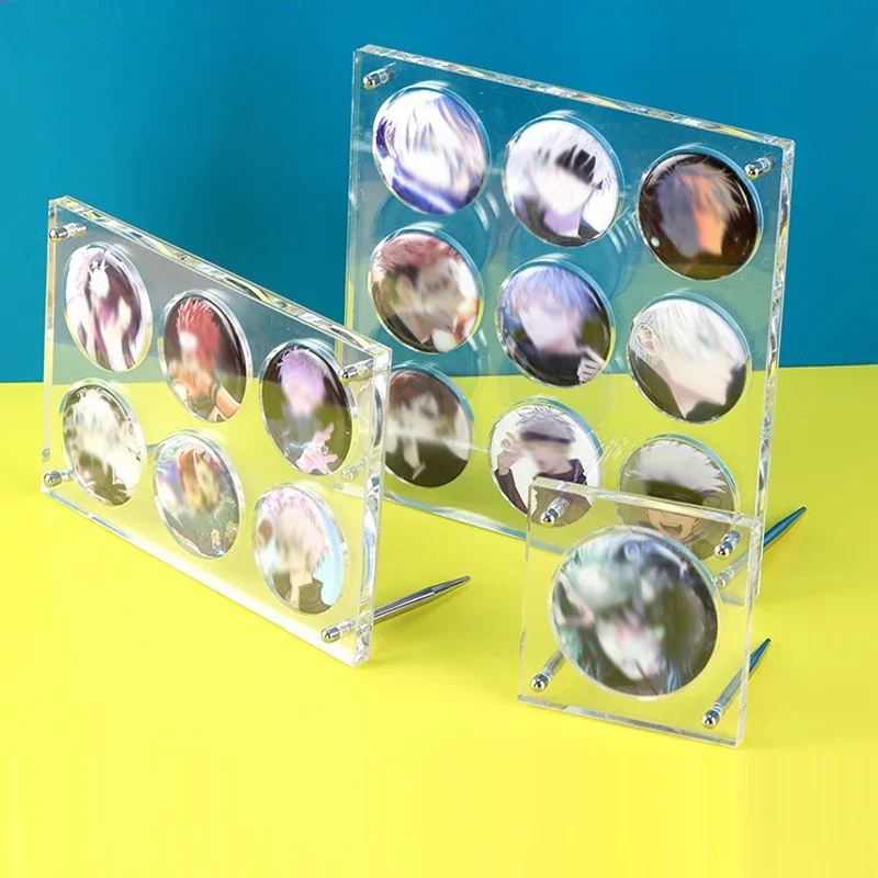 

Acrylic Badge Desktop Display Stand Baji Card Brick Sealed Dustproof Transparent Storage Box for Anime Peripheral Badges Cards