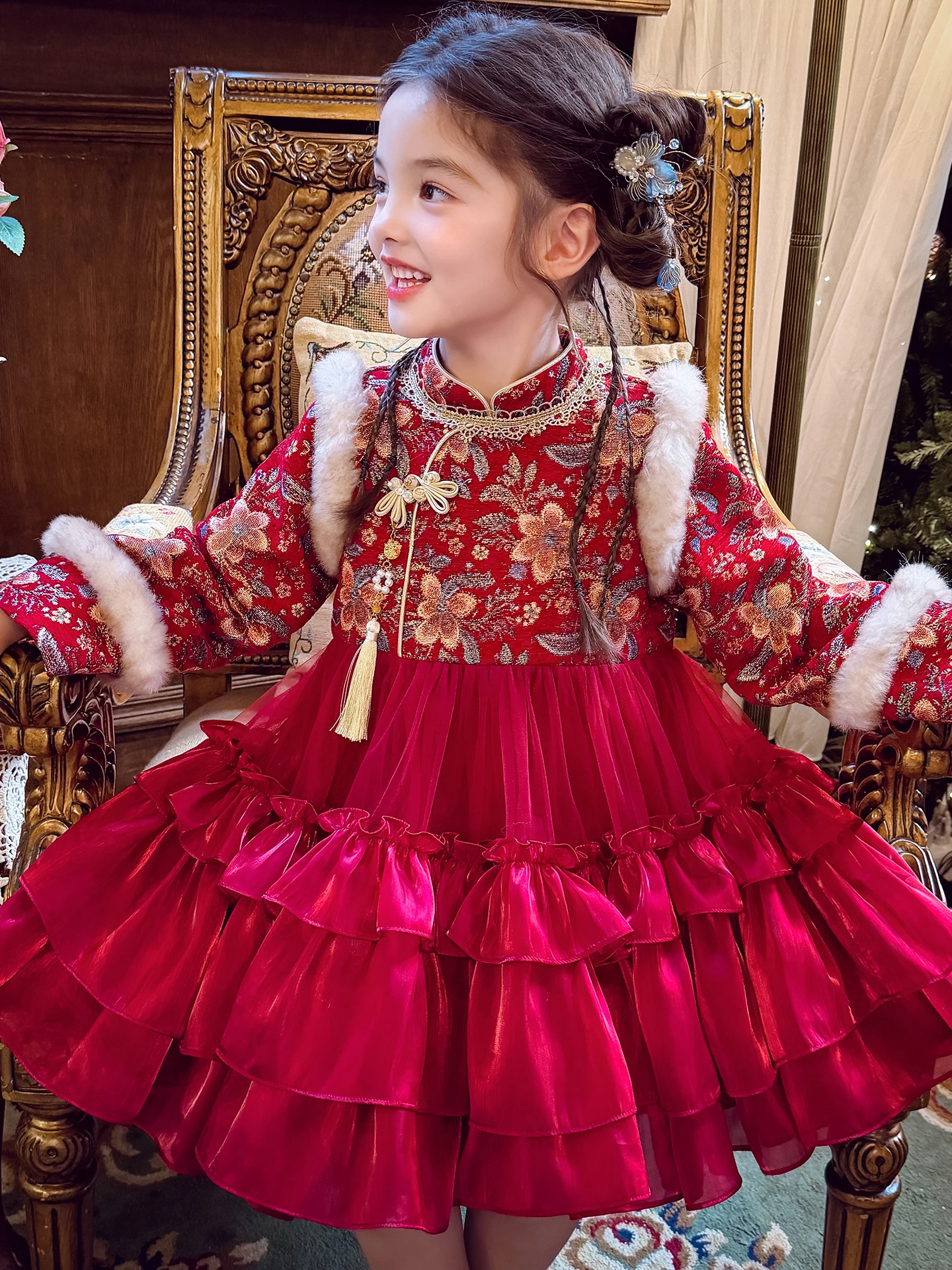 mimihello-girls'-new-year's-traditional-chinese-sle-fce-lined-dr-high-waist-a-line-skirt-long-sve-mid-length