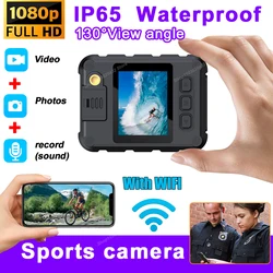 Police Body Camera WiFi HD 1080P DVR Video Security Cam IR Night Vision Mini Camcorders IP65 Waterproof Sports DV Mini Camera