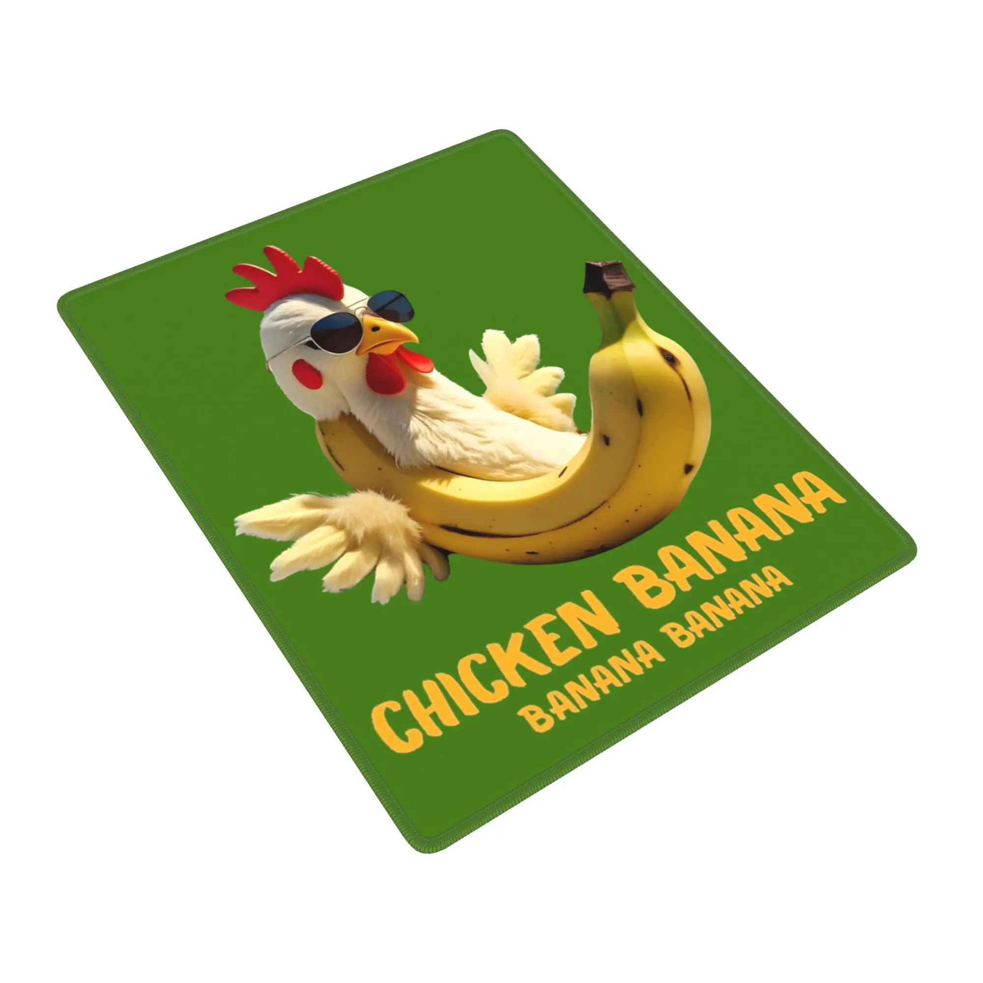 Funny Chicken Banana Italian Brainrot  Gaming Mouse Pad Keyboard Table Mat  Rubber Mousepad for Computer
