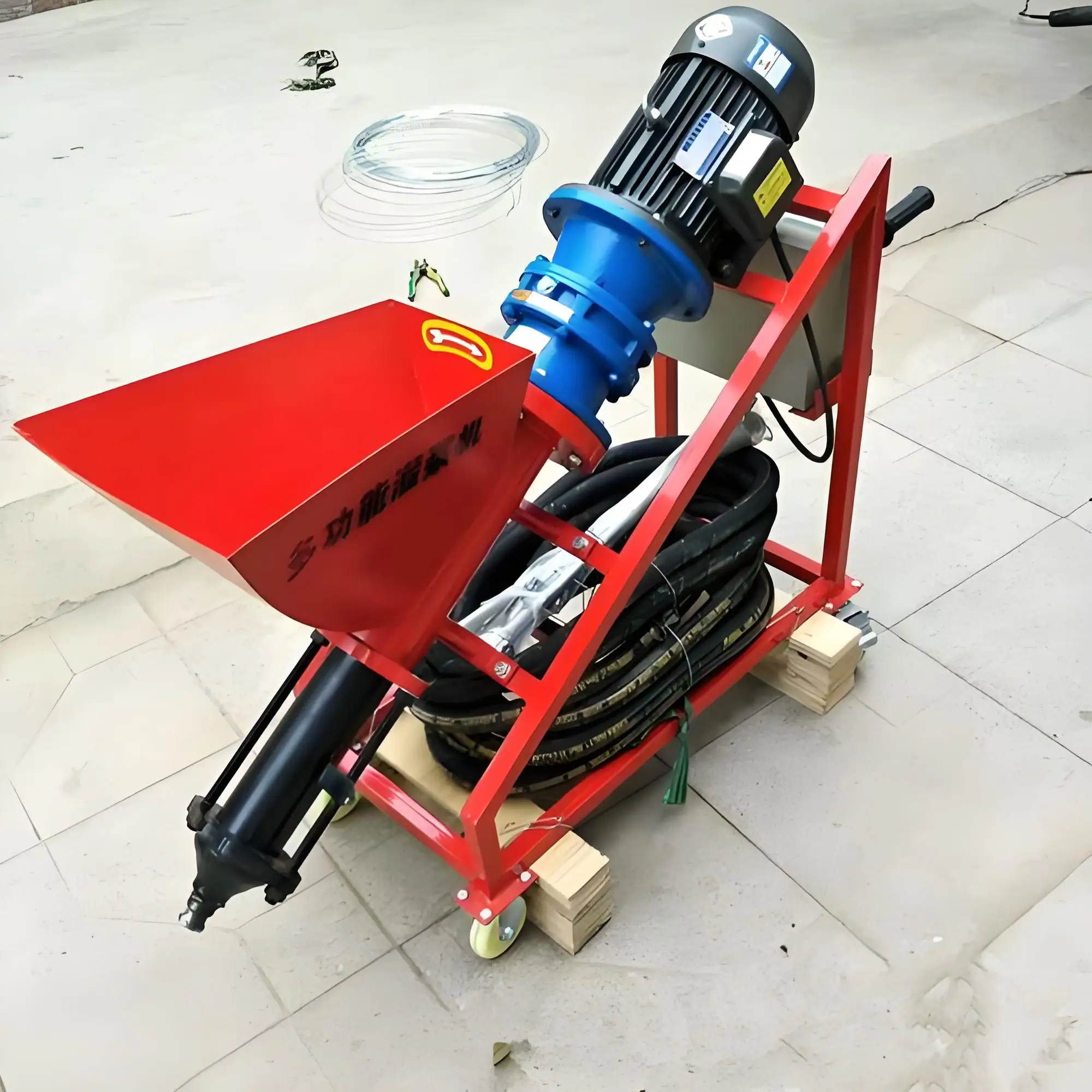 Construction Machinery Screw Cement Mortar Spray Machines M9 220V/380V Automatic Wall Gypsum Plastering Machine