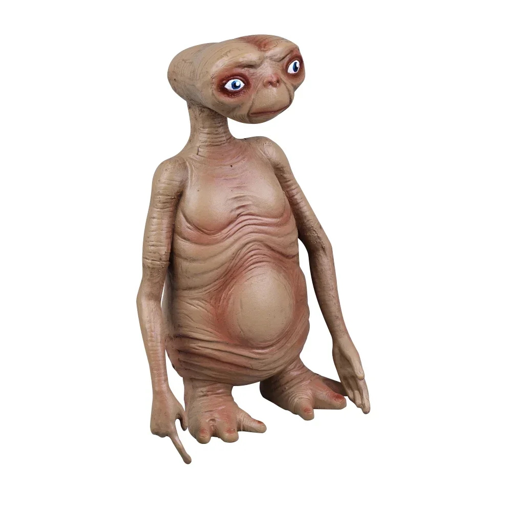 ET The Extra Terrestrial Alien UFO Action Figures PVC Latex Mascot for Gifts Ornaments Souvenirs Table Statue Toys