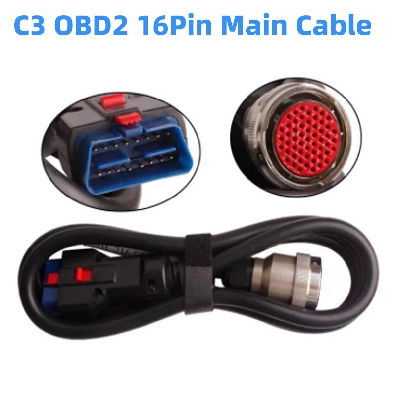 

Top Quality FOR Benz MB Star C3 Diagnostic Tool SD C3 OBD2 16pin Main Cable Wokr MB Star SD C3 Adapter Cable Accessories