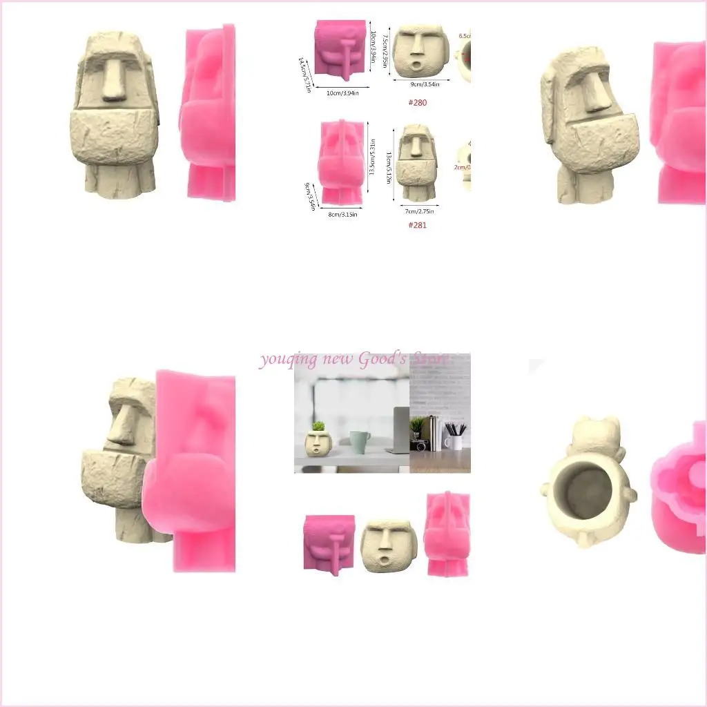 

57QA силиконовая форма для цветочного горшка, бетонная цементная форма для цветочного горшка, форма для ароматерапии, пластырь,