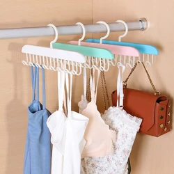 8 Hooks Bra Hanger Belts Camisole Clothes Organizer Rack Tie Hats Scarf Holder Non-slip Space Saving Wardrobe Storage