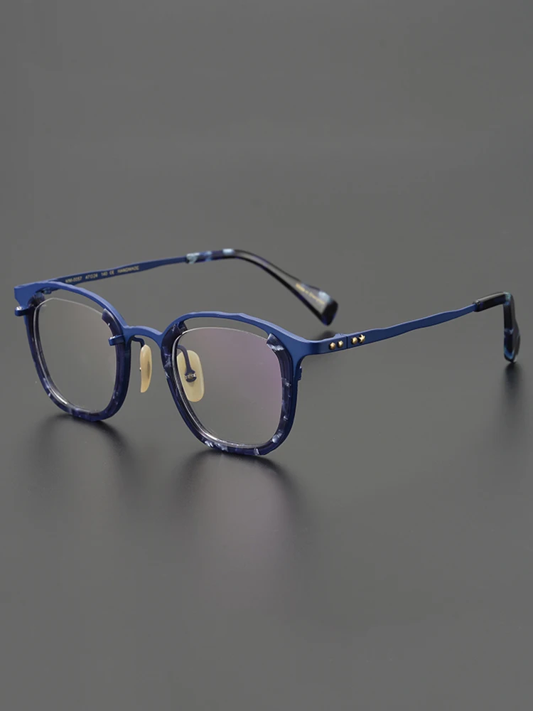 

Luxury Designer Brand Glasses Frame for Men Myopia Reading Eyeglasses Pure Titanium Women Optical Prescription Custom Eyewear