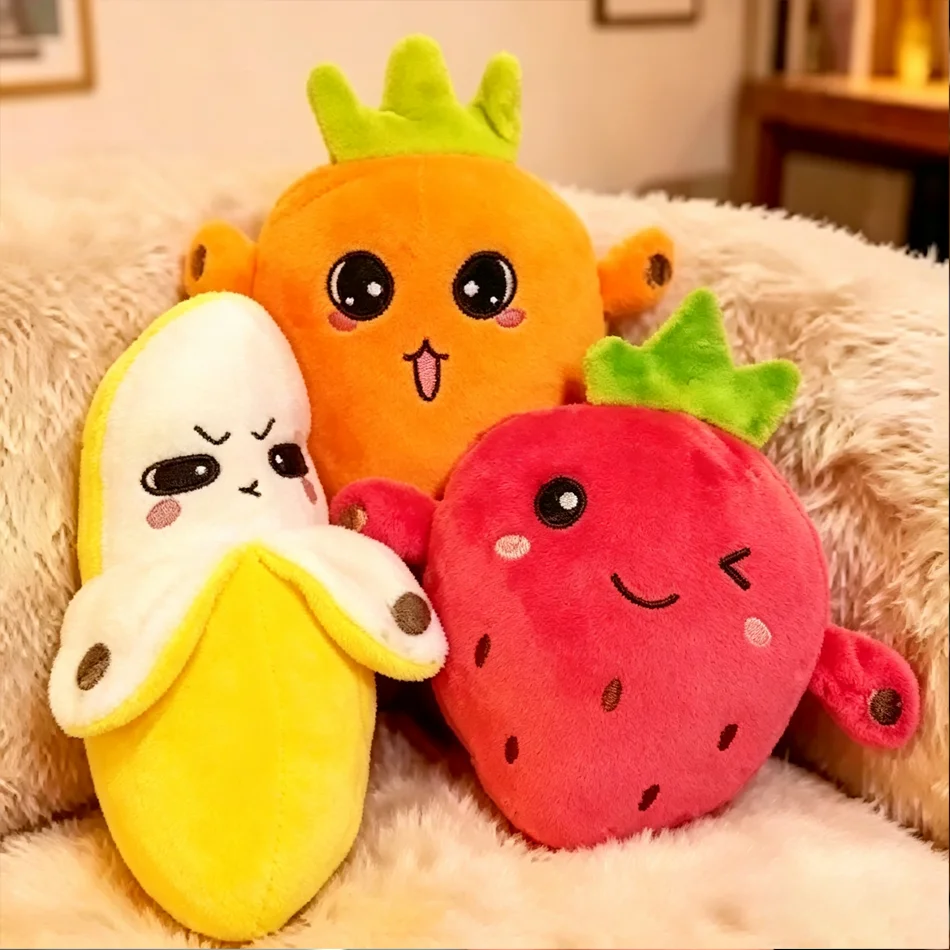 New Cute Banana Rhythm Piano Plush Toy Human Body Sensing Singing Doll Fun Interactive Creative Fruit Toy Hot Selling