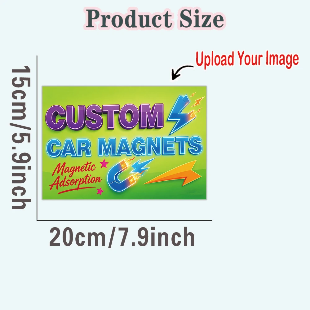 1pc Hot Stickers Magnetic Personalized Custom Magnetic Sticker Custom logo or photo Custom Magnetic Sticker image 6