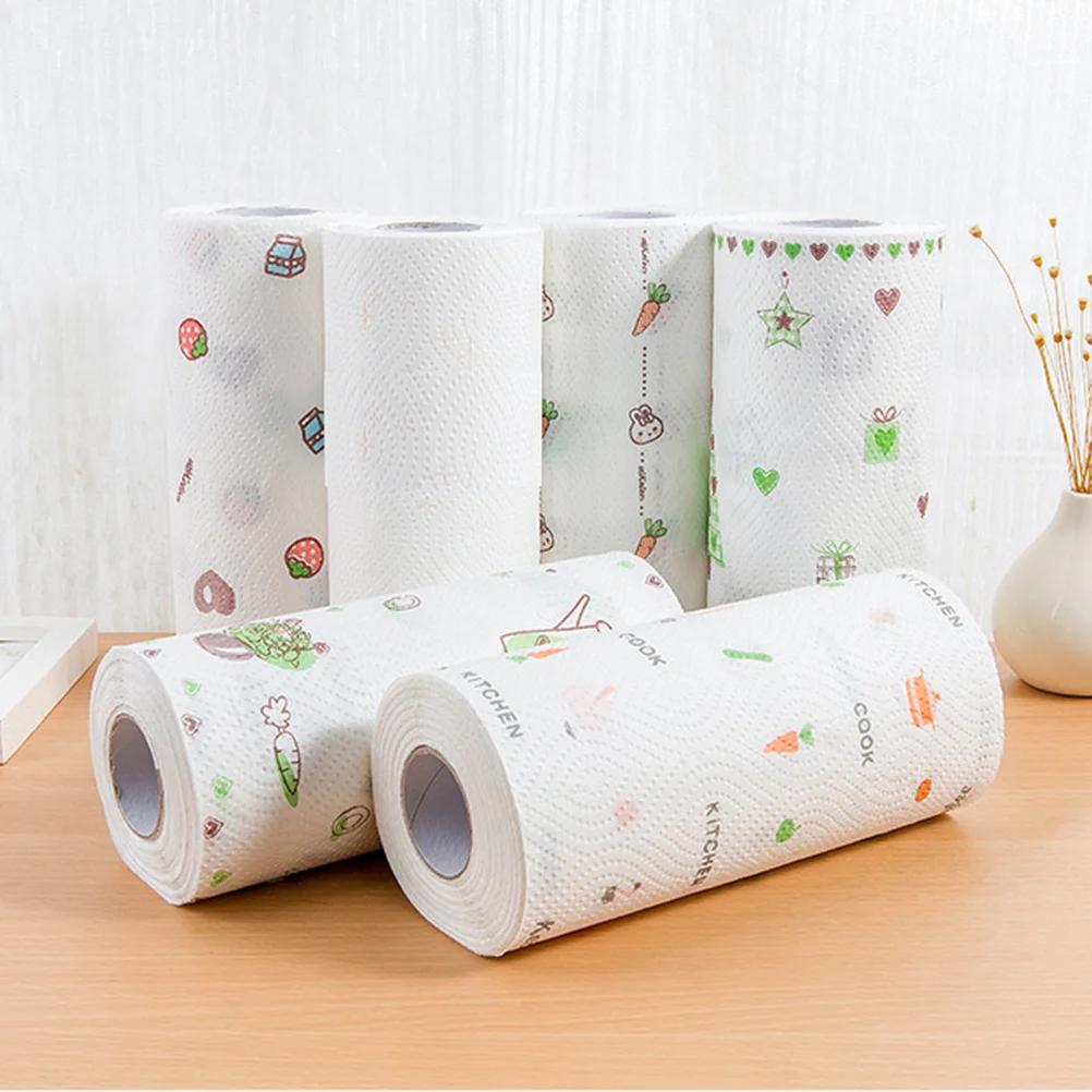 

2 Rolls Oil Absorption Napkins Super Absorbent Disposable Kitchen Roll Towel For Home Cleaning Heavy Duty Household Paper Towels