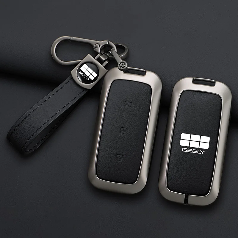 

Zinc Alloy For Geely EX5 Galaxy E5 Proton e.MAS 7 2025 2024 Car Remote Control Key Case Keychain Accessories Garnish Trim Cover