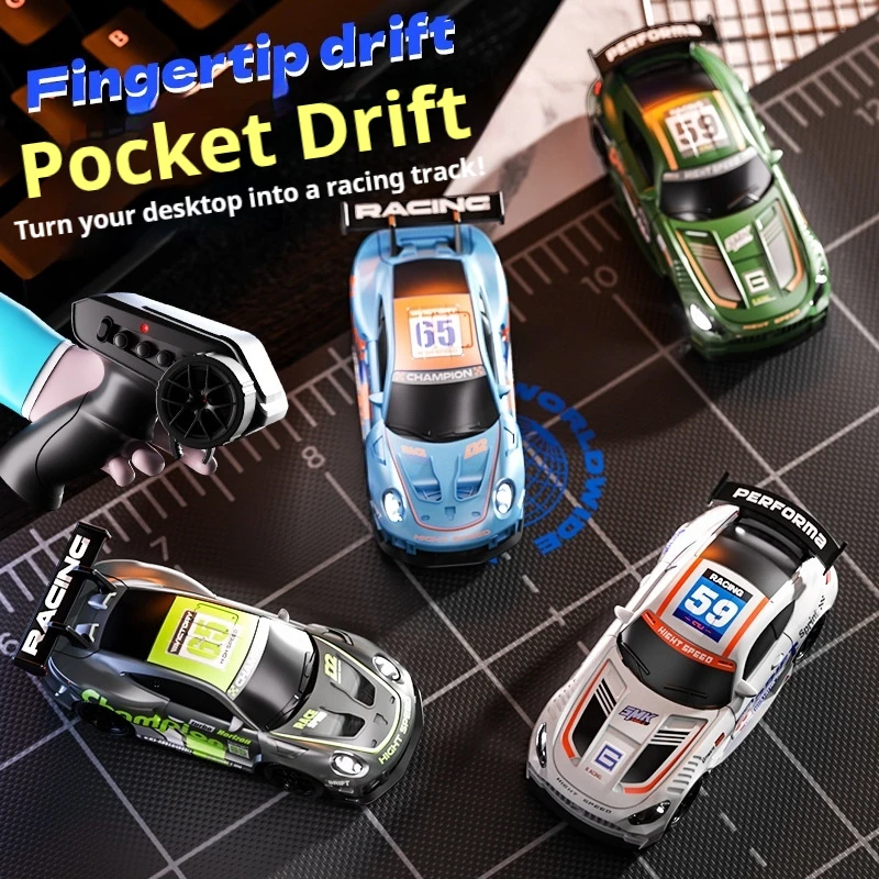 QLQ Smk 4Wd High Speed Rc Drift Car Adjustable Speed Mini Desktop Racing Vehicle Hobby Model For Adult Rc Enthusiasts