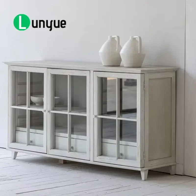 Custom High Quality Oak Cabinet Luxury Modern Nordic Style Storage Furniture for Dining Room Bedroom Home Decor Solid Wood