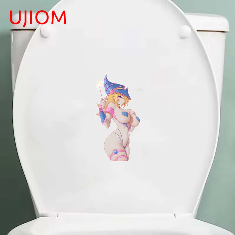 UJIOM Sexy Big Breasts Magician Girl Wall Sticker High Quality Creative Wateproof Decal Suitable For Sofa Wall Toilet Decor