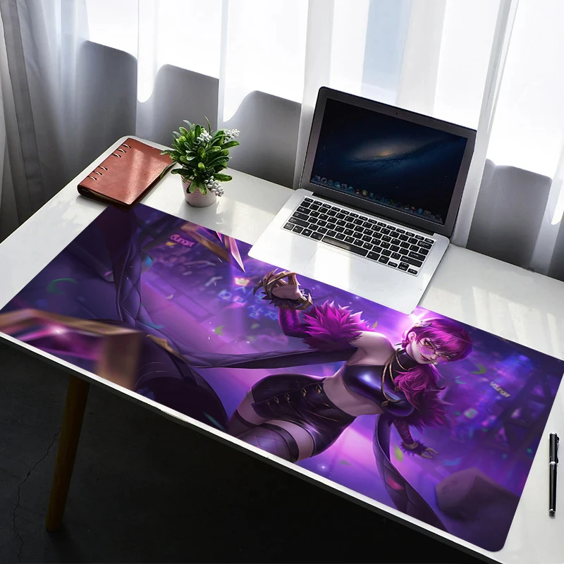Mouse Pad Laptop Non Slip L-league Of Legends Evelynn Extended Desktop Mouse Mat Rubber Keyboard Pad Gaming Accessories Mousepad