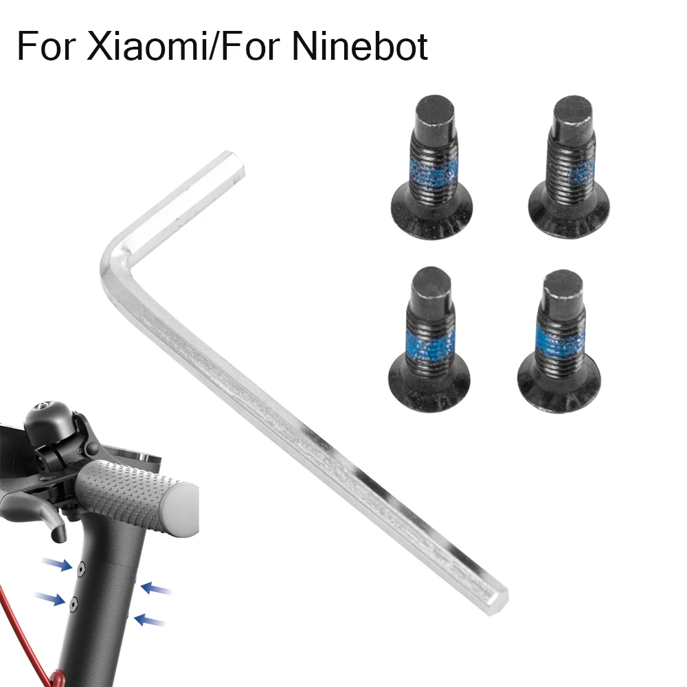 Front Fork Handlebar Tube Original Screws For Xiaomi M365 Ninebot Max G30 E25 Electric Scooter With Hexagon Handle Replace Parts