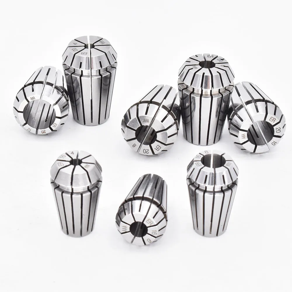 AAA Class 0.005mm ER32 ER25 ER20 ER16 ER11 1/8 1/2 Spring Collet Set Spindle Tool Holder Clamping Gripper CNC Machine Parts