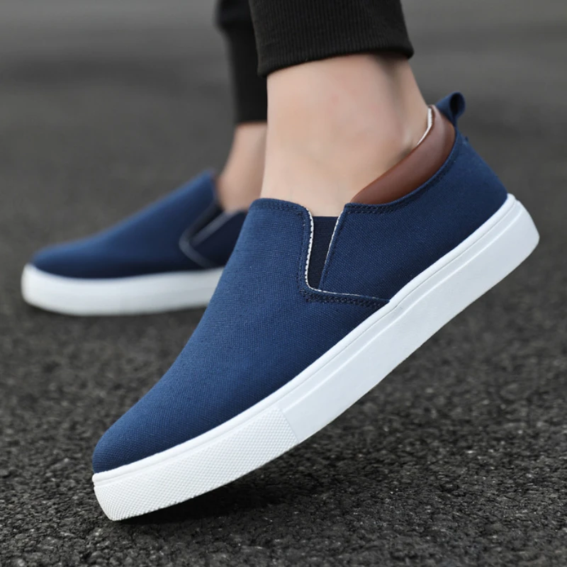 Men's Sneakers Male Canvas Casual Shoes 2024Boys Light Comfortable Slip-on Vulcanized Flats Casual Slip-on Shoes Zapatos Hombres