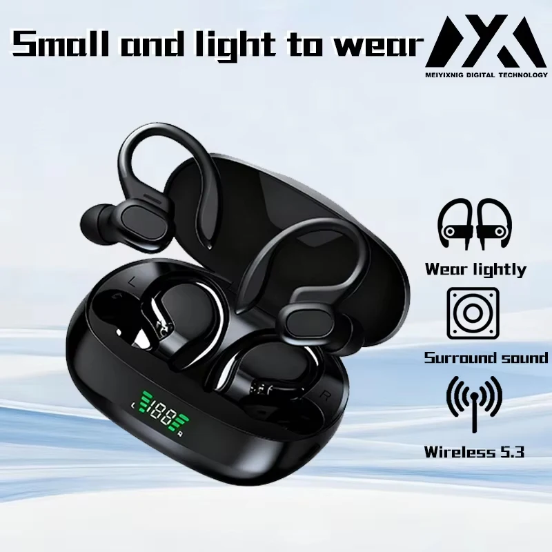 SP16-Sports Wireless Earphones BT over Ear Buds with Earhooks Sports Earphones Running in-Ear Headphones long battery life — product photo 1 of 1