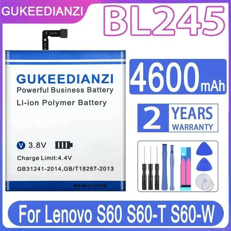 

4600 мАч безопасный BL245 для аккумулятора мобильного телефона Lenovo S60 S60-T S60-W