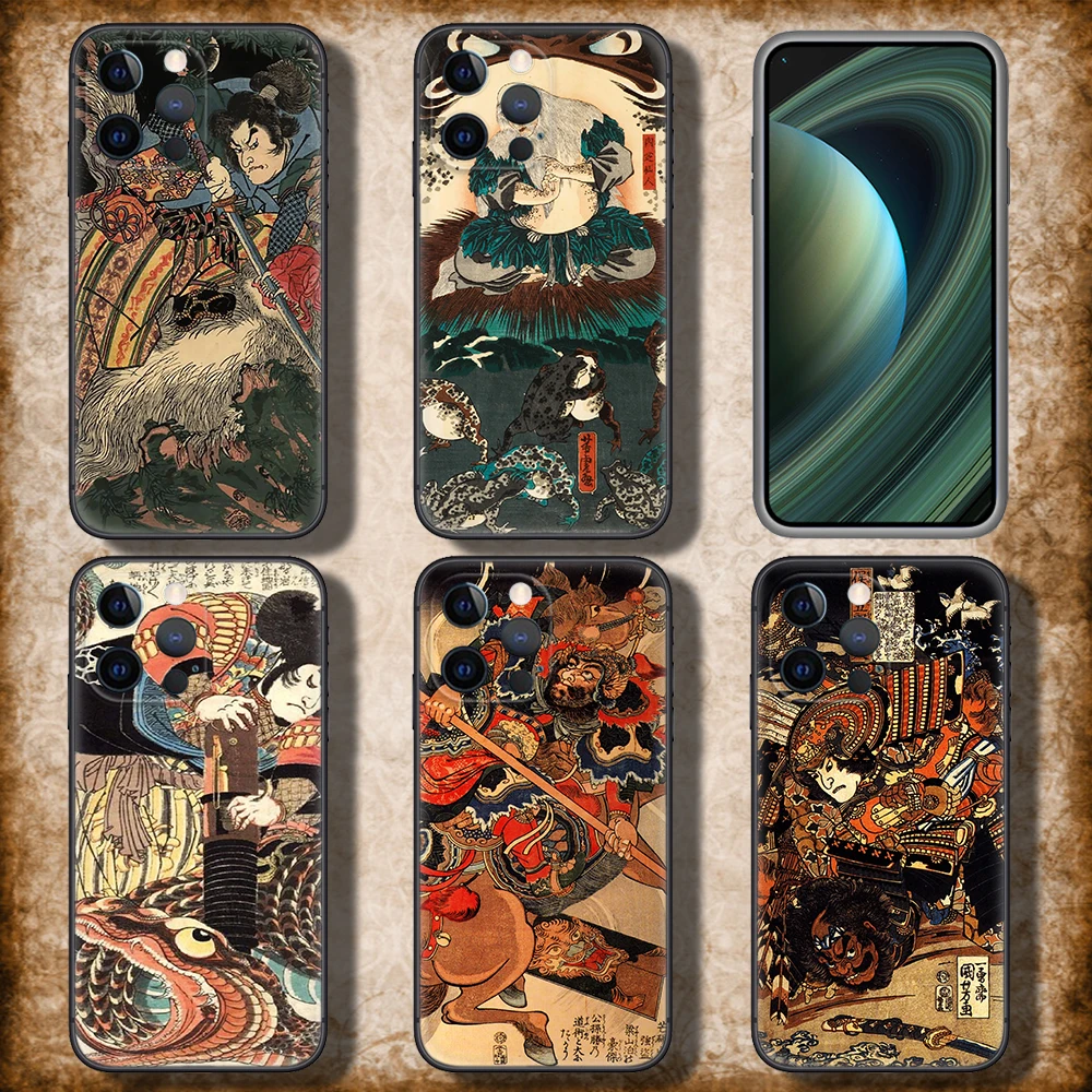 130F Japanese samurai Soft Silicone Case for Redmi 7 7A 8 9A 9 9A 9C 10 9T 10X S2 10A 10C K20 K30 K40 Pro