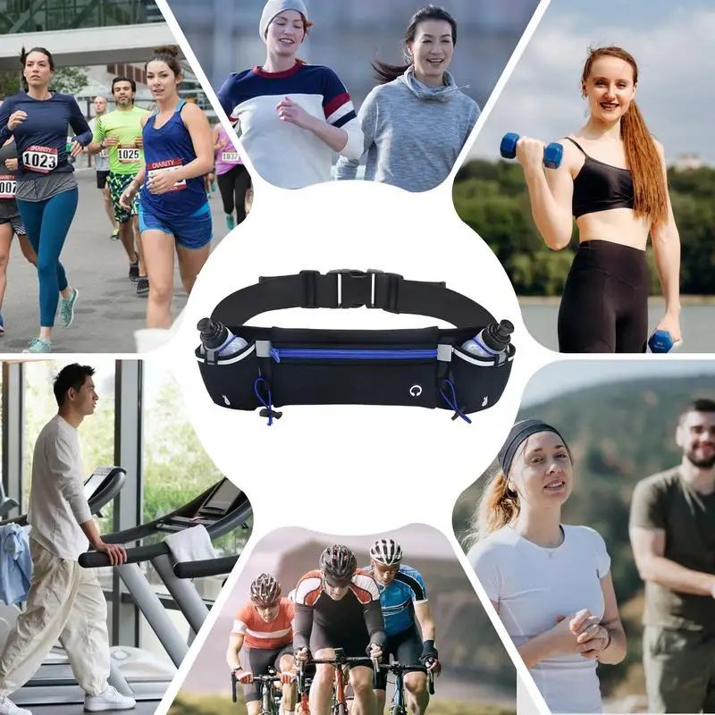 Running Belt With Water Bottles Water Bottle Running Pouch Belt Large Capacity Casual Bag Water Bottle Running Waist Bag For